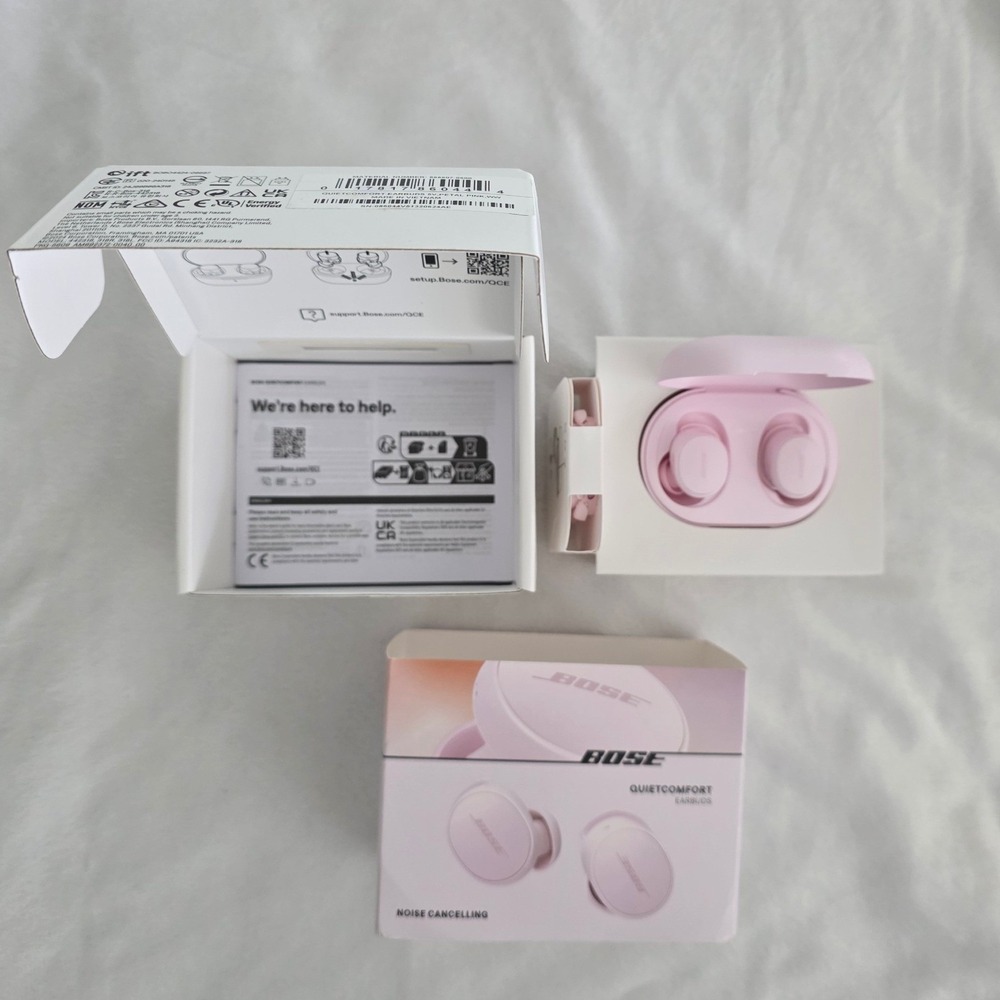 Bose QuietComfort Noise Cancelling Bluetooth Earbuds Petal Pink 888507-0600